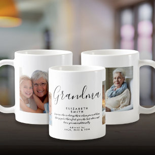 Mug Photo de citation de grand-mère élégante script