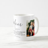Mug Photo de citation de script élégant pour Maman (Devant droit)