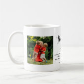 Mug Photo de citation de script élégant pour Maman (Gauche)