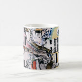 Mug Photo de clôture de papiers déchirés (Centre)