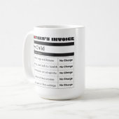 Mug Photo de coeur - Appréciation de la facture de la  (Devant gauche)