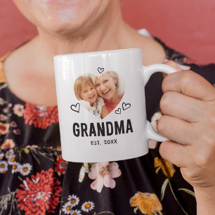 Mug Photo de coeur de grand-mère