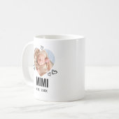 Mug Photo de coeur Mimi esquissée (Devant gauche)