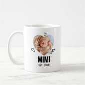 Mug Photo de coeur Mimi esquissée (Gauche)
