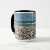 Mug Photo de coquillages de plage de l'océan Atlantiqu (Devant gauche)