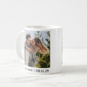 Mug Photo de couple de mariage heureux (Devant gauche)