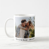 Mug Photo de couple de mariage heureux (Gauche)