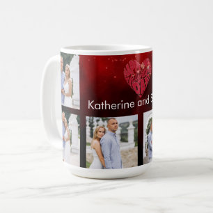 Mug Photo de couple de mémoire douce et nom personnali