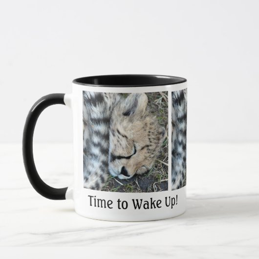 Mug Photo de CUB de guépard de sommeil (Gauche)