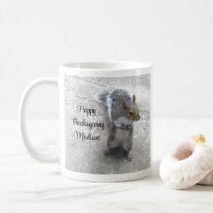 Mug Photo de Cute Little Squirrel avec Queue Fluffy