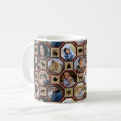 Mug Photo de famille Collage Couette à bison noir roug (Devant gauche)