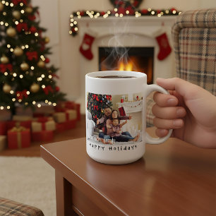 Mug Photo de famille de Noël personnalisée unique mode