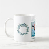 Mug Photo de famille eucalyptus vert nom blanc (Gauche)