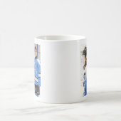 Mug Photo de famille moderne classique noir et blanc (Centre)