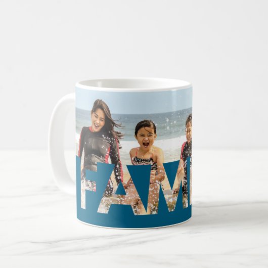 Mug Photo de famille personnalisé (Devant gauche)
