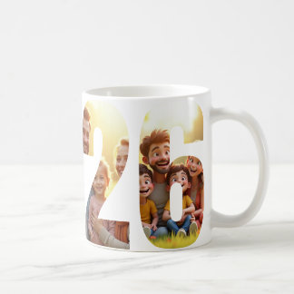 Mug Photo de famille personnalisée 2026