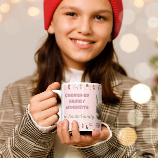 Mug Photo de famille personnalisée Cadeaux de Noël pou