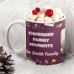 Mug Photo de famille personnalisée Cadeaux de Noël pou
