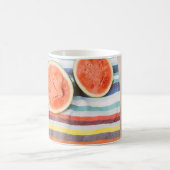Mug Photo de fermeture des fruits de pastèque en tranc (Centre)