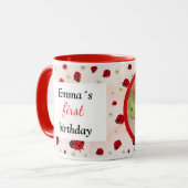 Mug photo de fête de coccinelle (Devant gauche)