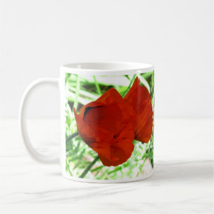 Mug Photo de fleur de deux pavots orientaux