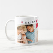 Mug Photo de flocon de neige de Noël joyeux (Gauche)