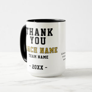 Mug Photo de Football Sport Merci Coach 