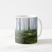 Mug Photo de forêt embrumée à l'aube (Devant droit)