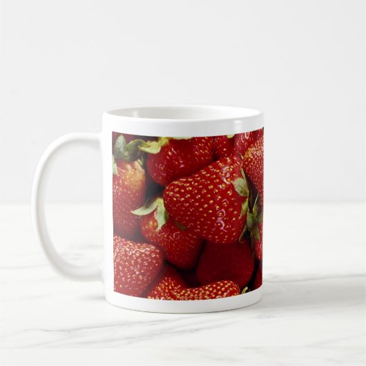 Mug Photo de fraises (Gauche)