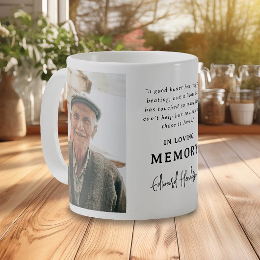 Mug Photo de funérailles sentimental mémorable