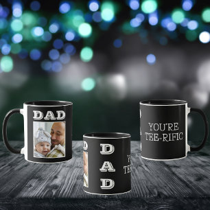 Mug Photo de golf de meilleur père de famille en noir 