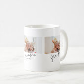 Mug Photo de grand-mère établie avec un script (Devant droit)
