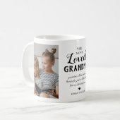 Mug Photo de grand-mère la plus aimée (Devant gauche)