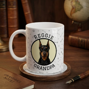 Mug Photo de grand-père Doberman Pinscher Os de chien