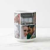 Mug photo de grille Mariage personnalisable (Centre)
