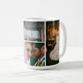Mug photo de grille Mariage personnalisable (Devant droit)