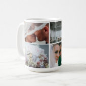 Mug photo de grille Mariage personnalisable (Devant gauche)