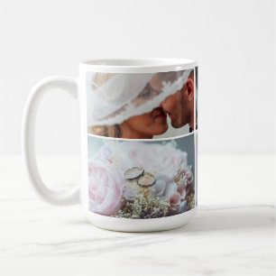 Mug photo de grille Mariage personnalisable