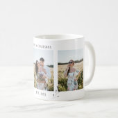Mug Photo de jeunes mariés botanique rustique (Devant droit)