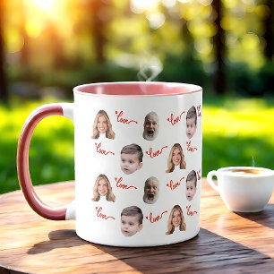 Mug Photo de la famille personnalisée Famille Face 3