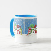 Mug Photo de la famille Snowmen (Devant gauche)