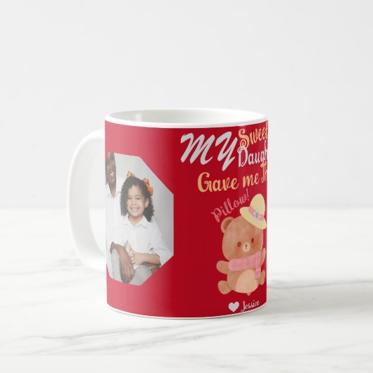 Mug Photo de la maman et des filles les plus douces (Devant gauche)