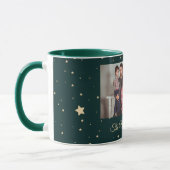 Mug Photo de la nuit Green et Gold Starry (Gauche)