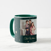 Mug Photo de la nuit Green et Gold Starry (Devant gauche)