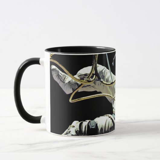 Mug Photo de la première marche spatiale de l'astronau (Gauche)