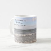 Mug Photo de la retraite heureuse des vagues de l'océa (Devant gauche)