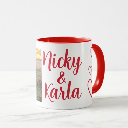 Mug Photo de la Saint Valentin (Devant droit)