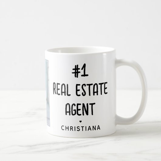 Mug Photo de l'agent immobilier personnalisé (Droite)