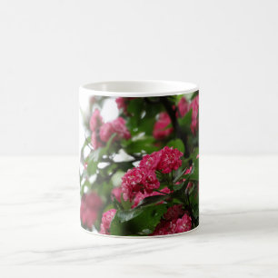 Mug photo de l'arbre de fleurs roses