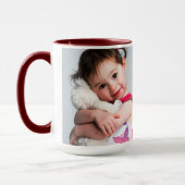 Mug Photo de l'enfant, copain, conjoint, maman ou anim (Gauche)